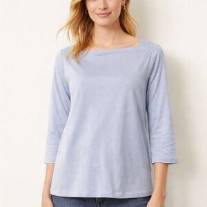 LOFT Soft Blue Long Sleeve Top
